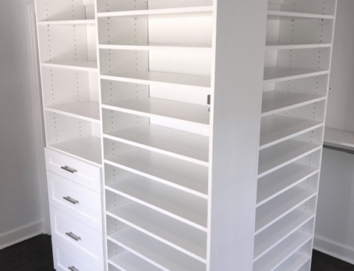 Custom Outer Corner Closet Shelving