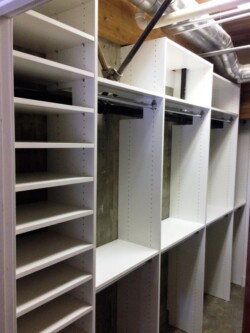 LOFT CLOSET WHITE WITH PIPES