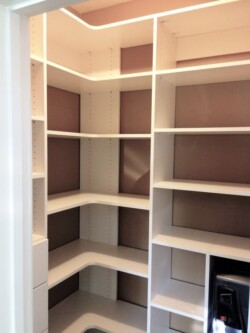 PANTRY WITH CORNER SHELVES